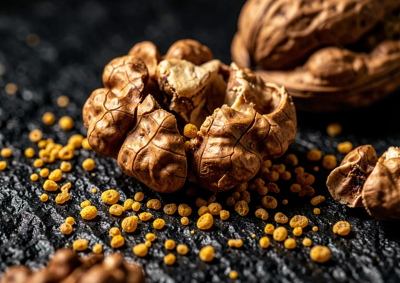 Macrophotography of nutrient-dense raw ingredients